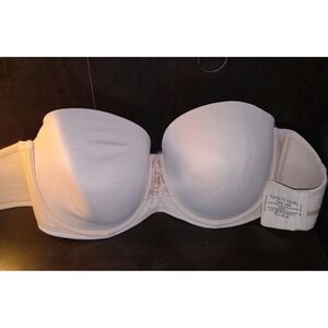 Vanity Fair 36DD Beauty Back Beige Nude Strapless Bra Women Style‎ 74380
